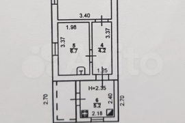 Дом 33 м² на участке 1 сот.